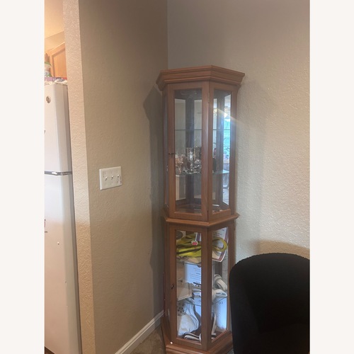 Used KI Furniture Natural Wood Armoire for sale on AptDeco