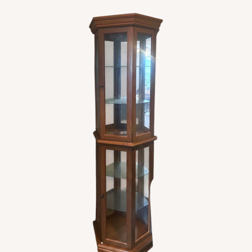 Used KI Furniture Natural Wood Armoire for sale on AptDeco