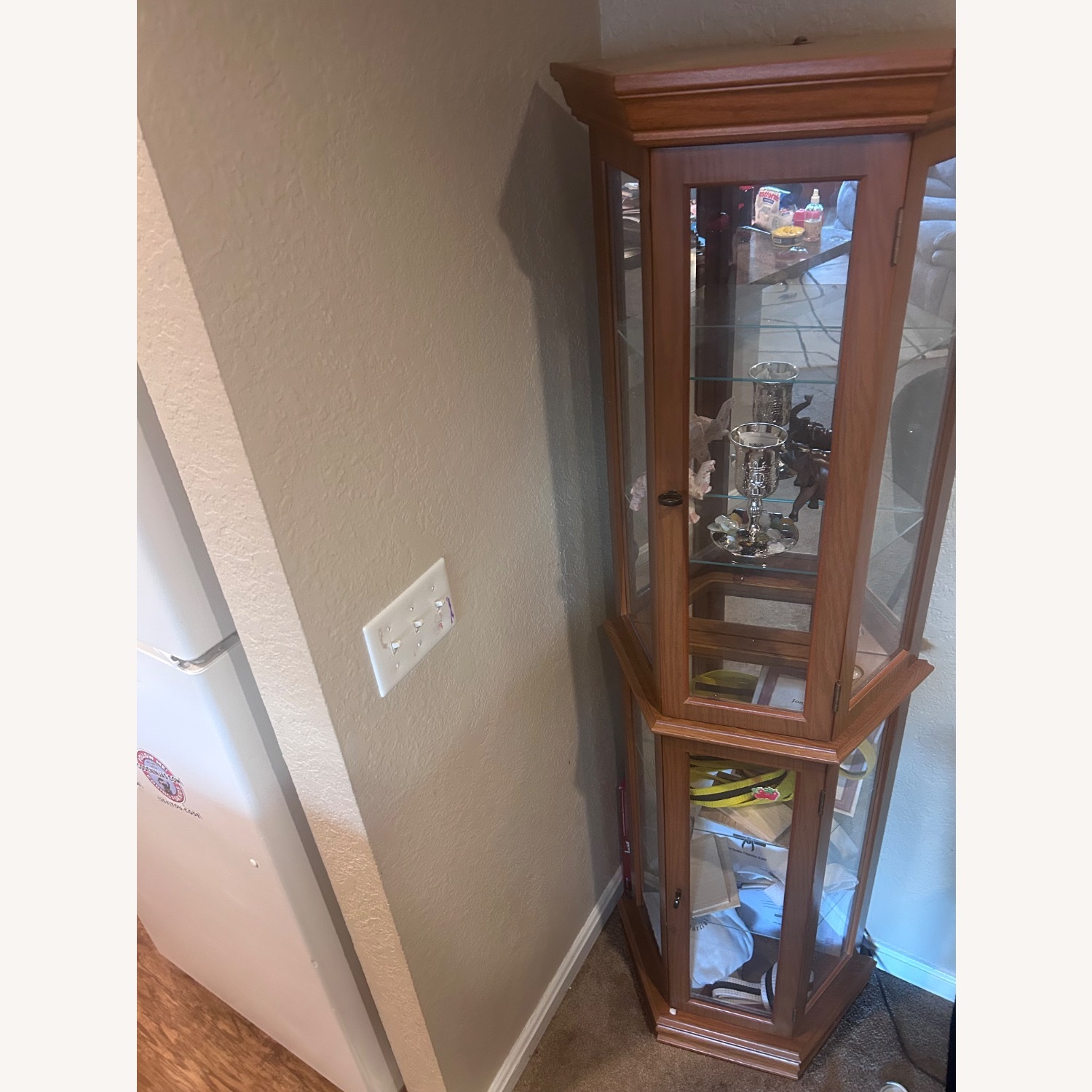 KI Furniture Natural Wood Armoire - image-2
