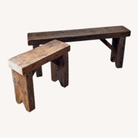Vintage/Antique Rustic Modern Natural Wood Bench