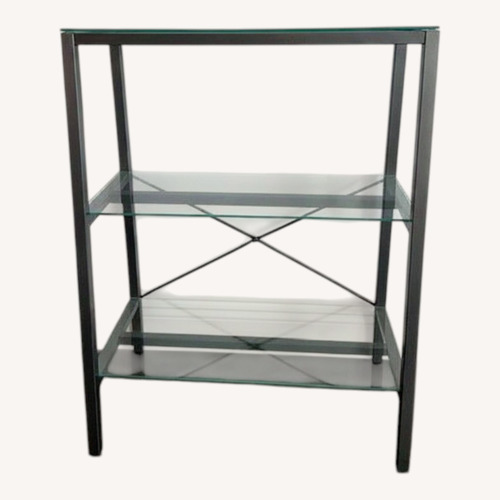 Used Modern Metal & Glass 3-Shelf Console / Bar Table for sale on AptDeco