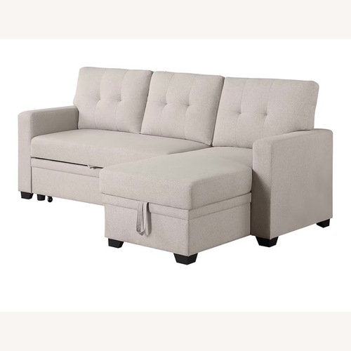 Used L-Shape Sofa Sectional Couch Convertible Sleeper for sale on AptDeco