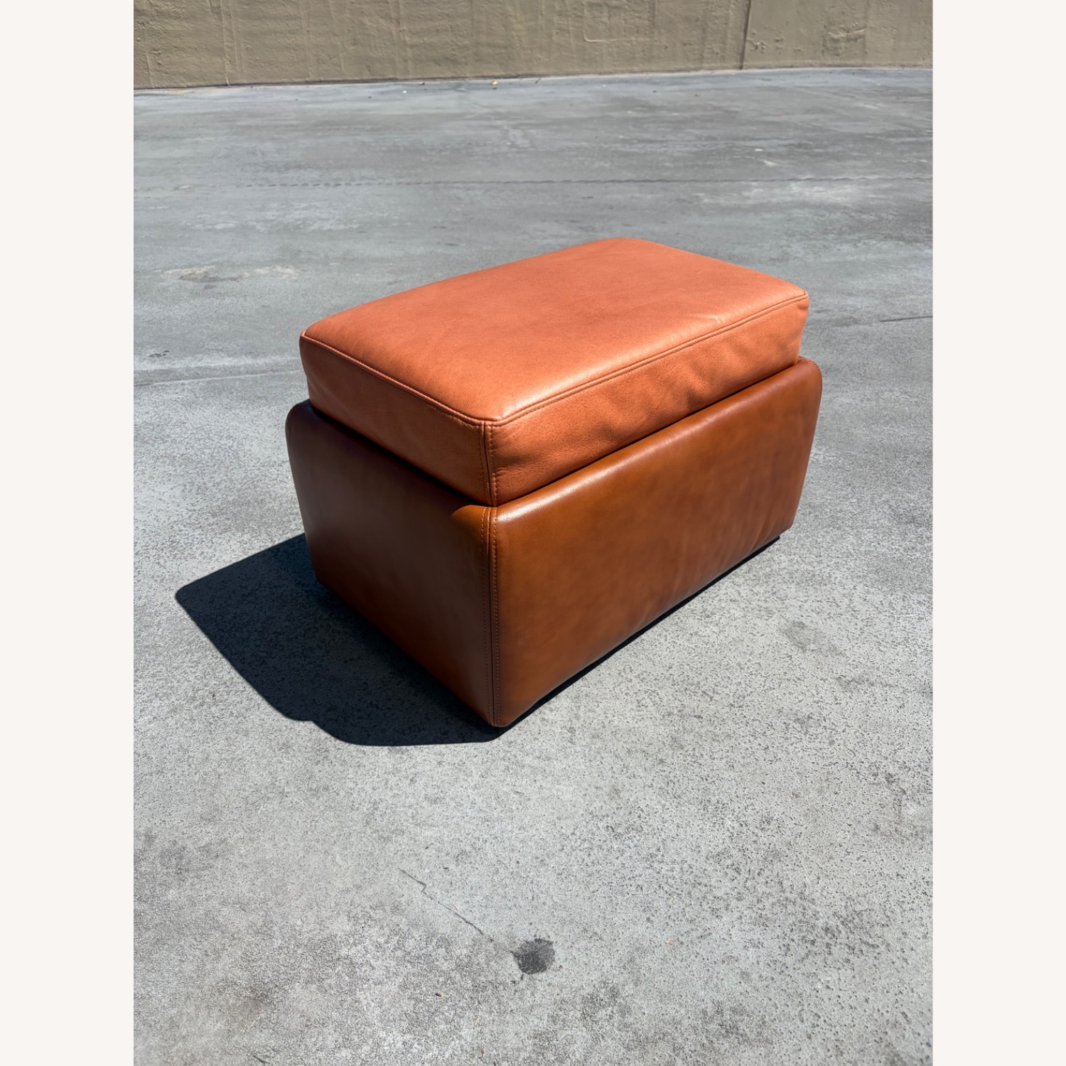 Luxury Custom Leather Yacht Ottoman - image-2