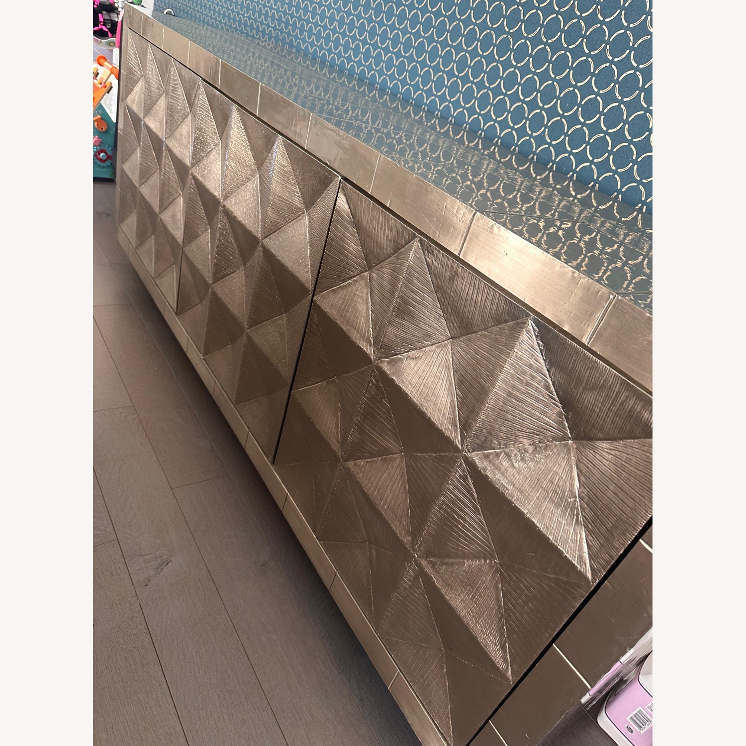 Jonathan Adler talitha 70 inch credenza in nickel - image-4