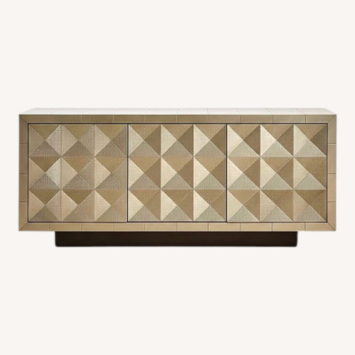 Used Jonathan Adler talitha 70 inch credenza in nickel for sale on AptDeco