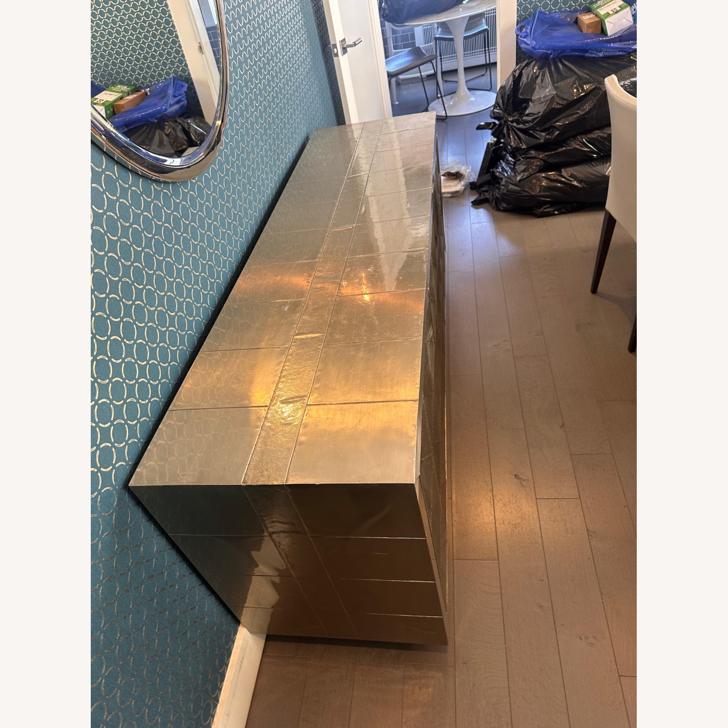Jonathan Adler talitha 70 inch credenza in nickel - image-7
