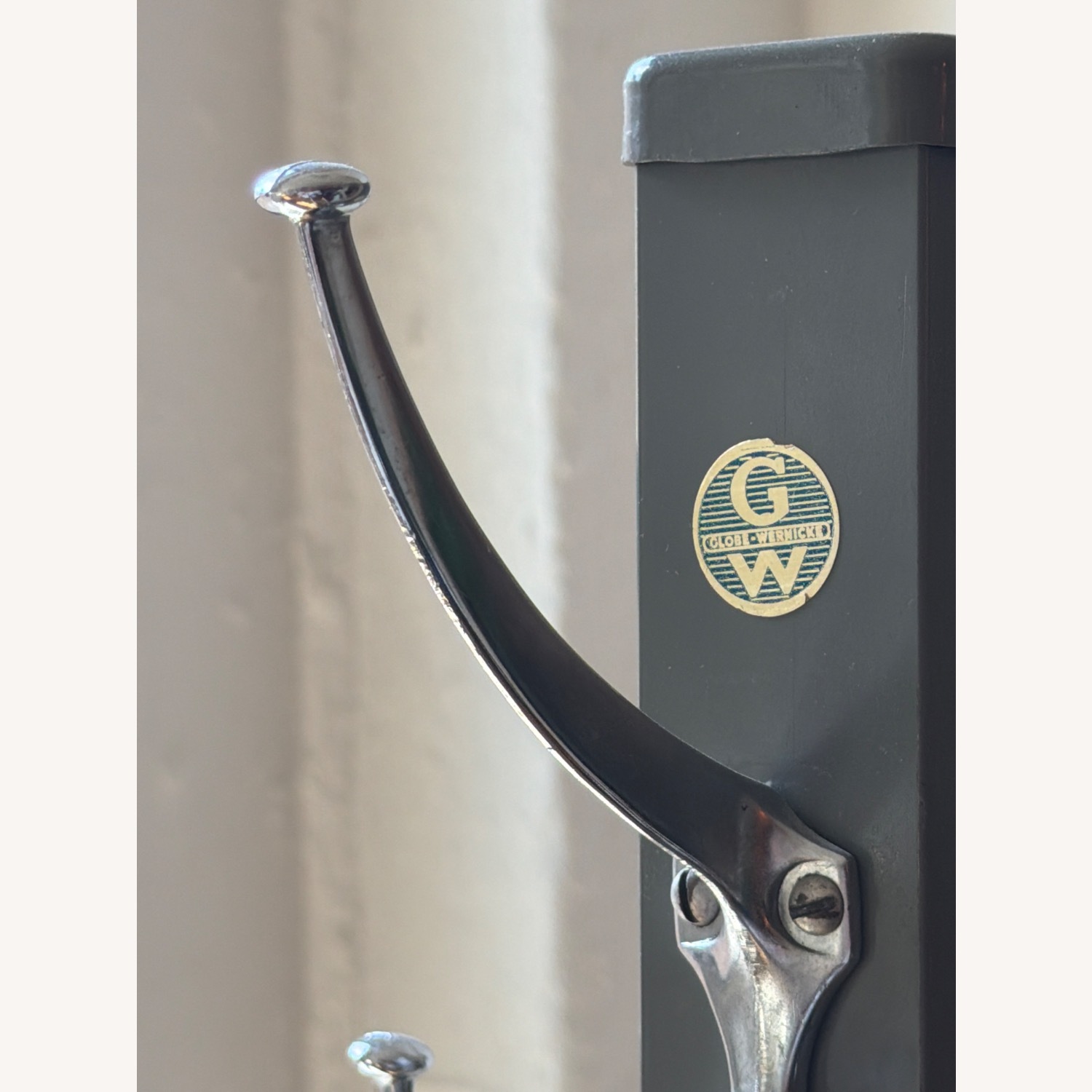 Vintage Globe Wernicke Industrial Coat Rack - image-6