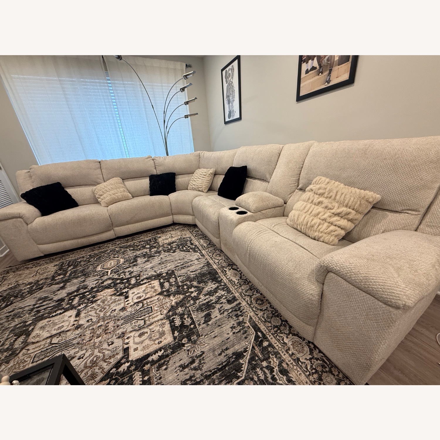 Value City Furniture Natural 3+ Piece Sectional - image-3