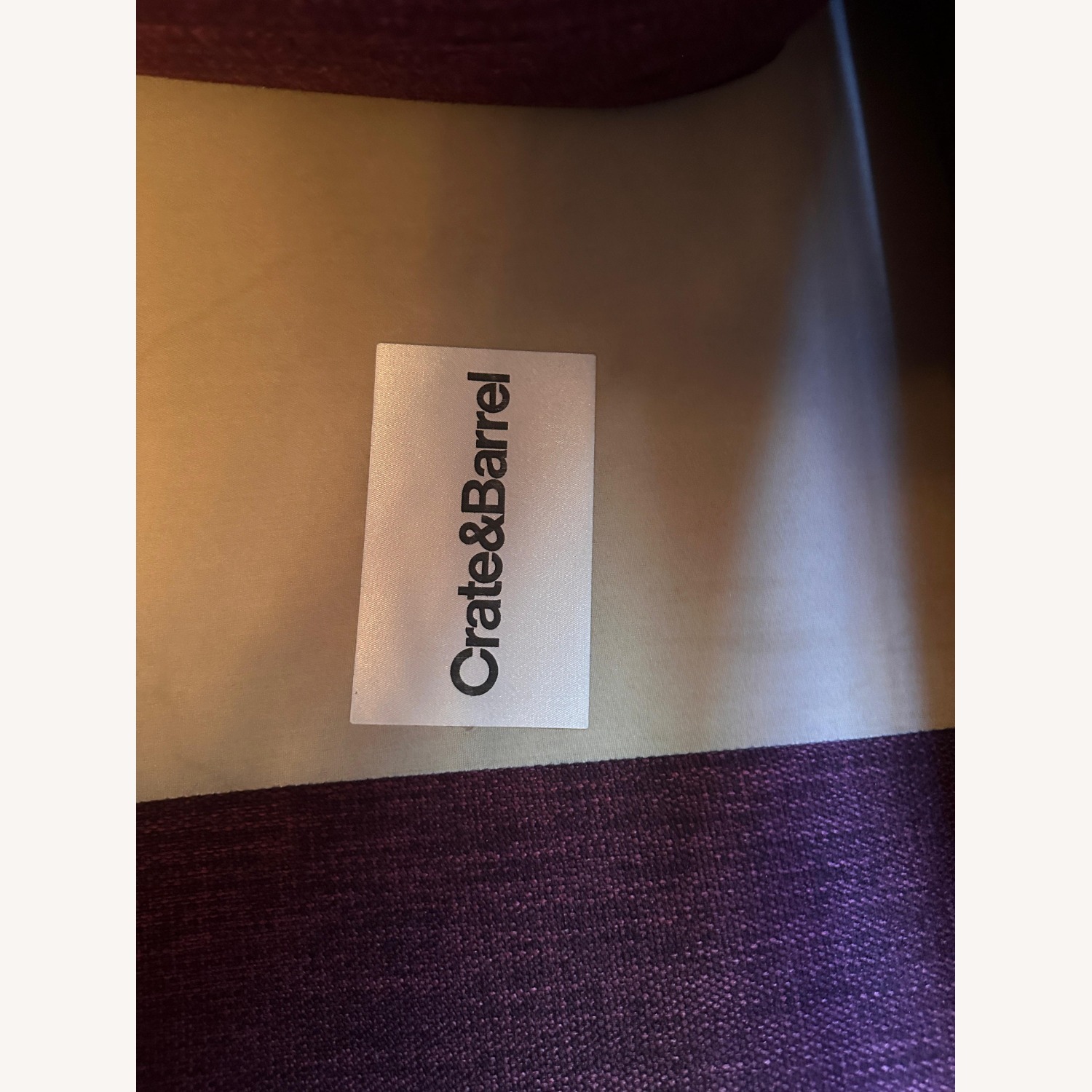 Crate & Barrel Purple 4 Piece Sectional Sofa - image-8