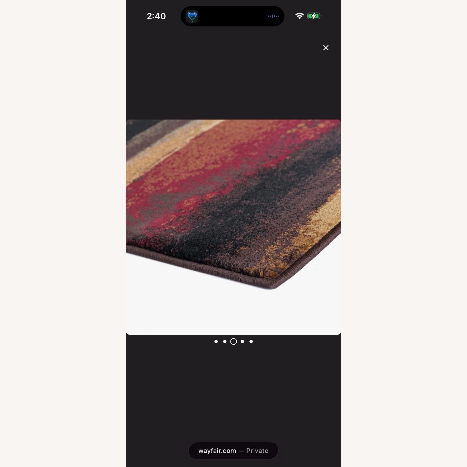 Wayfair Area Rug 6' x 9' - image-1