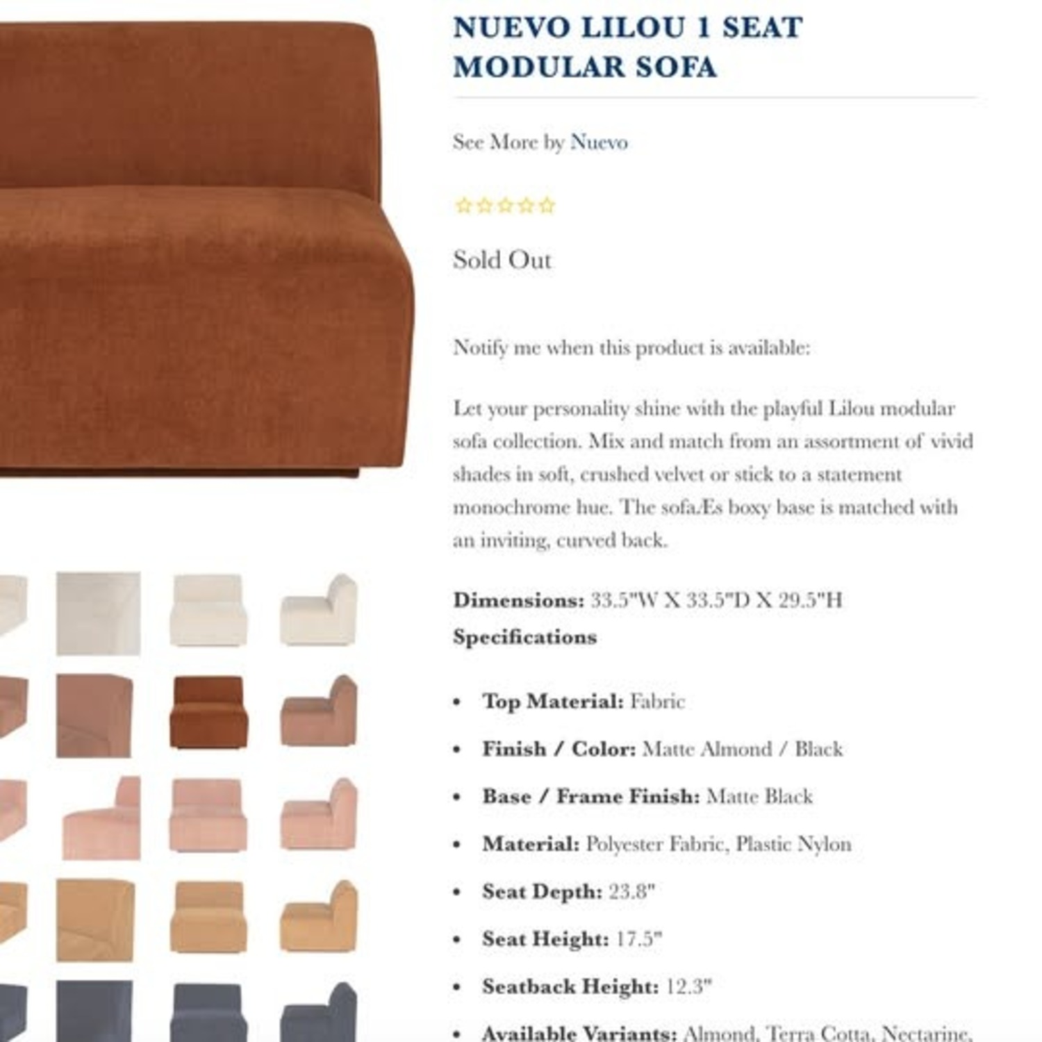 Nuevo Living Lilou 3+ Piece Sectional - image-5