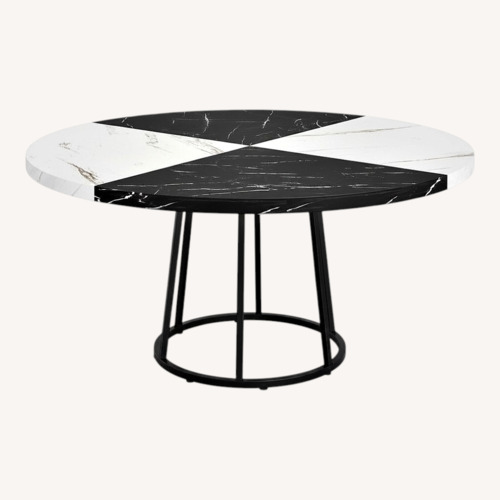 Used Black & White Dining Table for sale on AptDeco