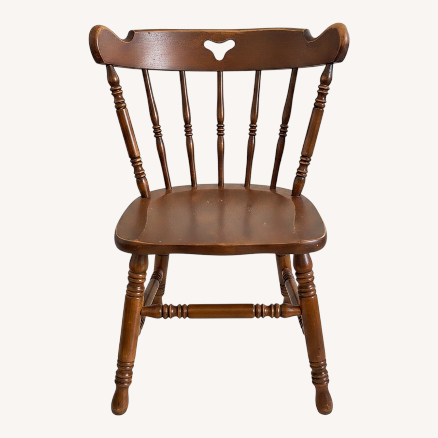 Vintage/Antique Dark Brown Wood Dining Chairs - image-0