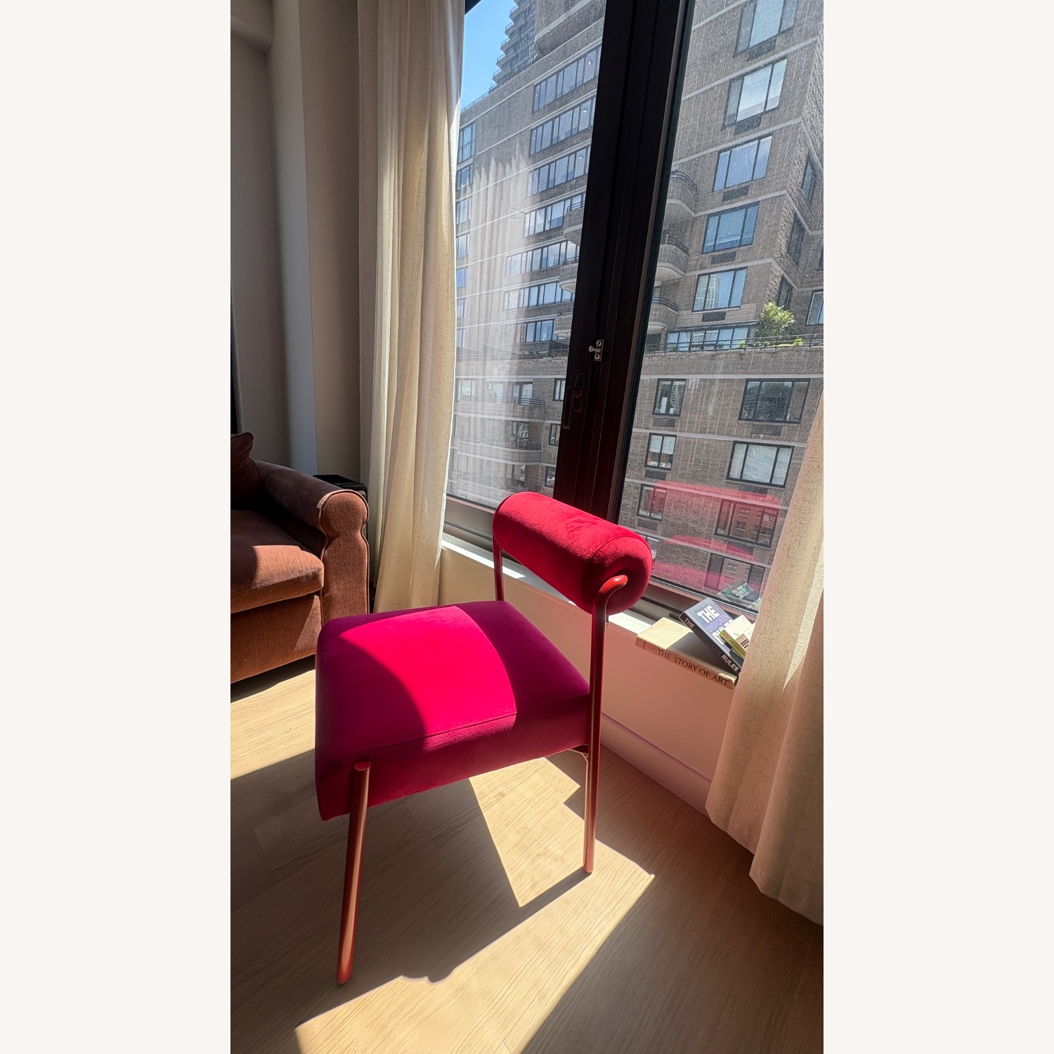 TOV Furniture Jolene Pink Velvet Dining Chairs - image-2