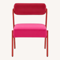 TOV Furniture Jolene Pink Velvet Dining Chairs