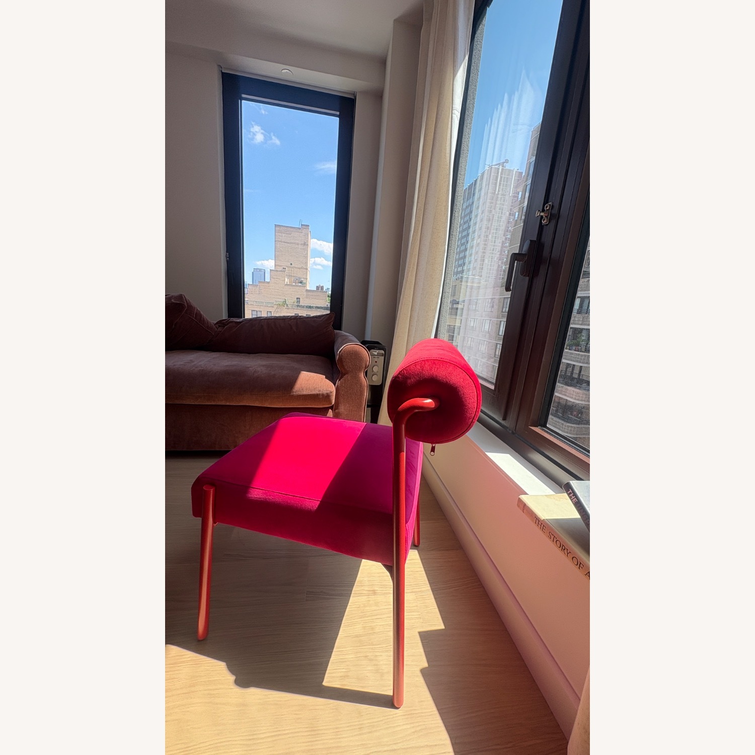TOV Furniture Jolene Pink Velvet Dining Chairs - image-3