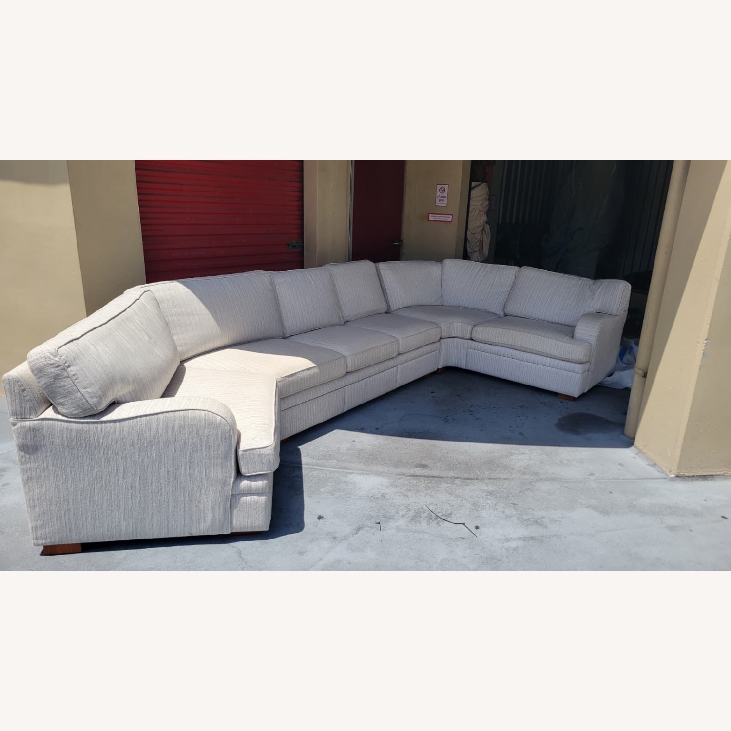 Natural Fabric 3+ Piece Sectional - image-4