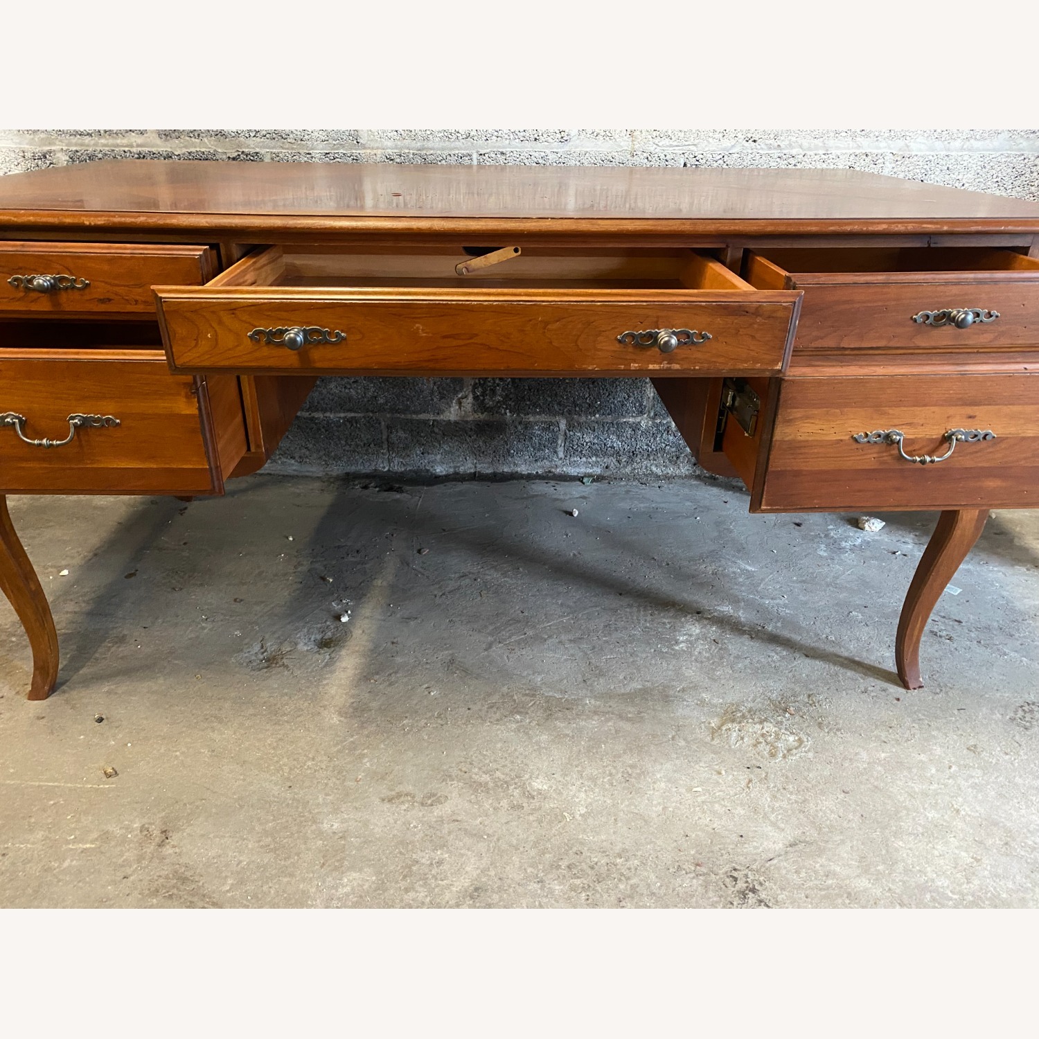 Dark Brown Wood Dresser - image-1