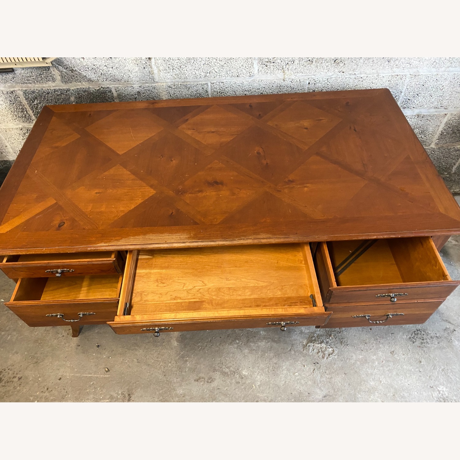 Dark Brown Wood Dresser - image-2