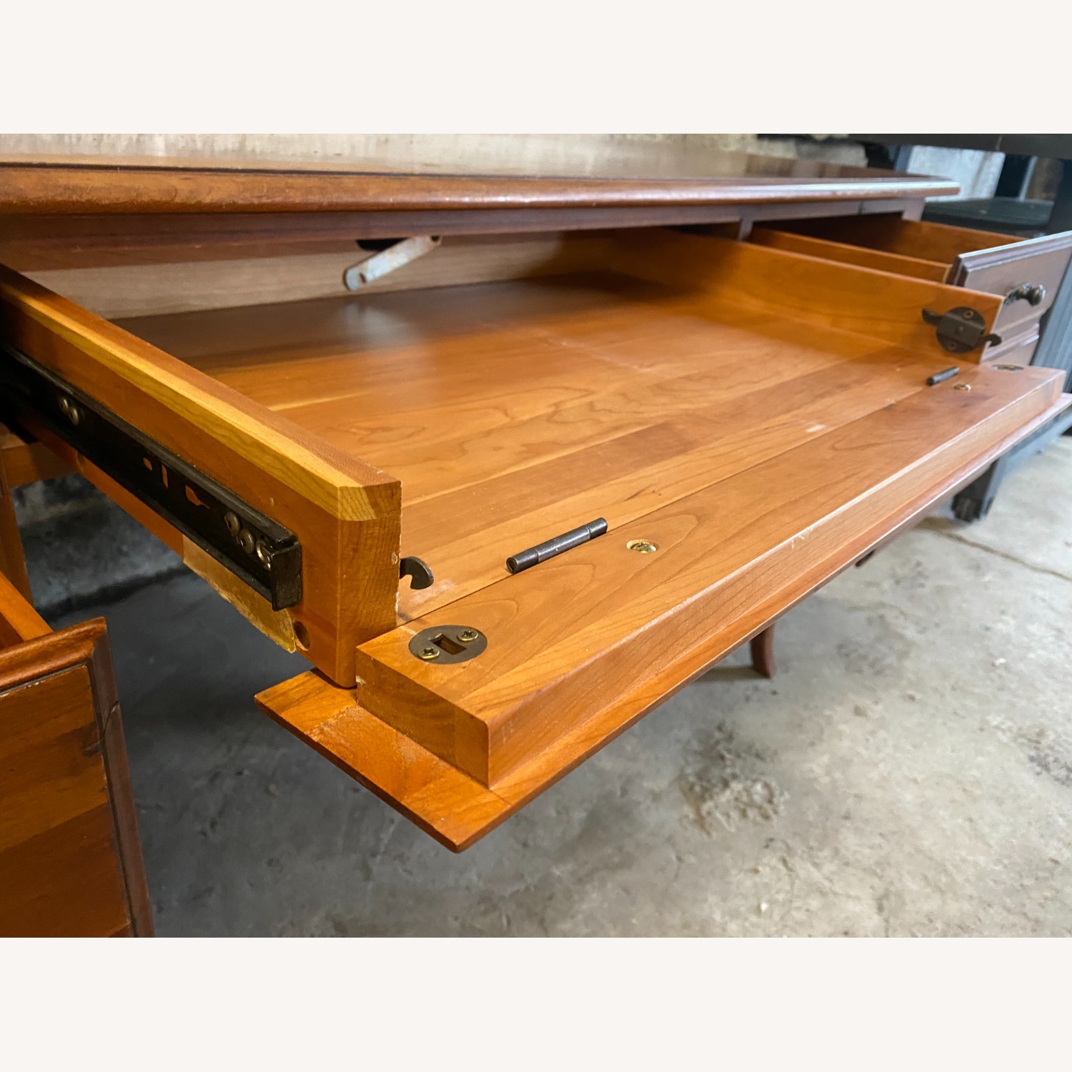 Dark Brown Wood Dresser - image-3
