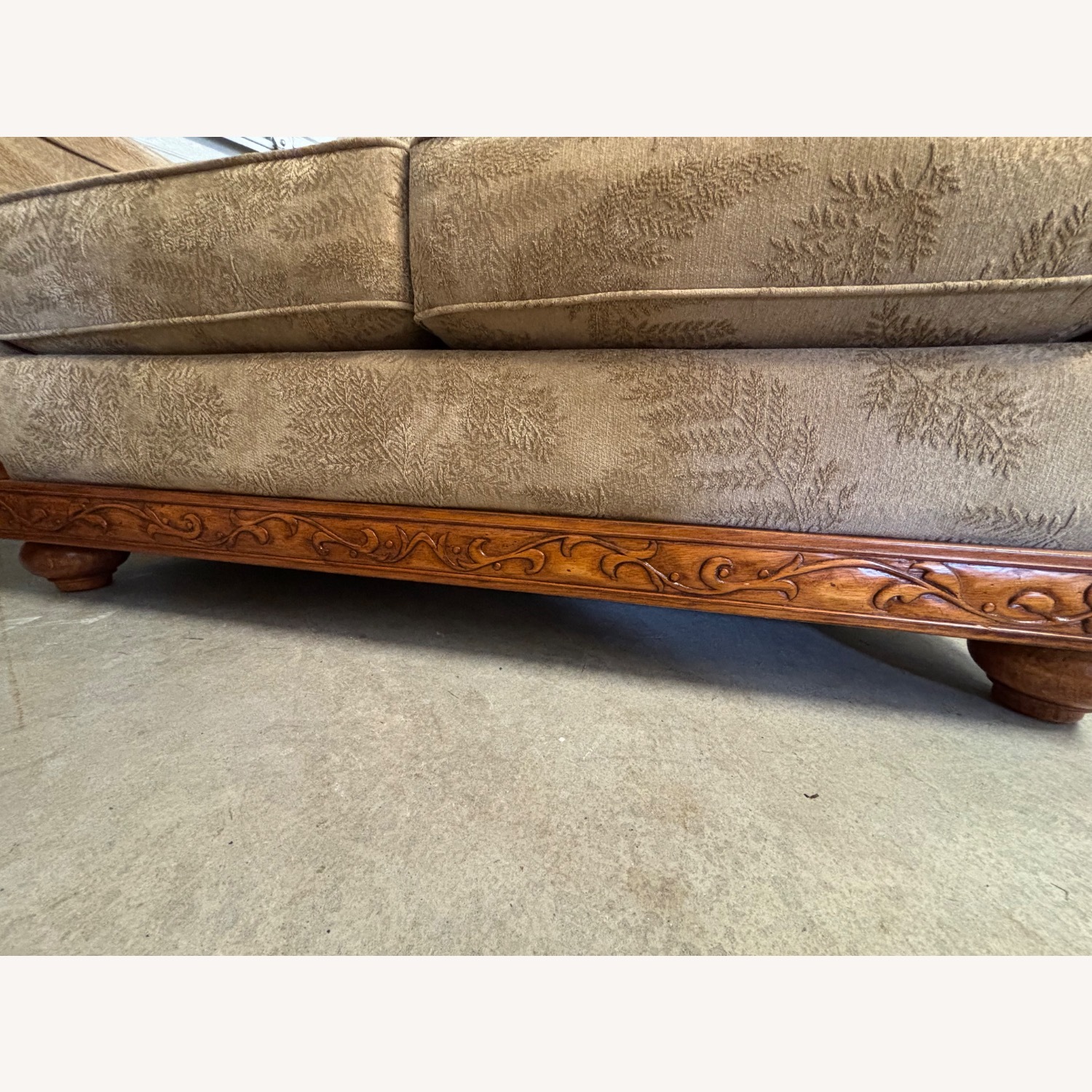 Signature II Light Brown Fabric Loveseat - image-3