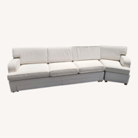 Custom Yacht White Fabric 3+ Seater Sofa