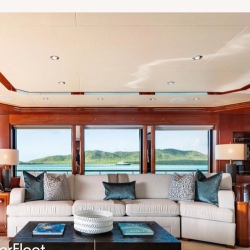 Used Custom Yacht White Fabric 3+ Seater Sofa for sale on AptDeco