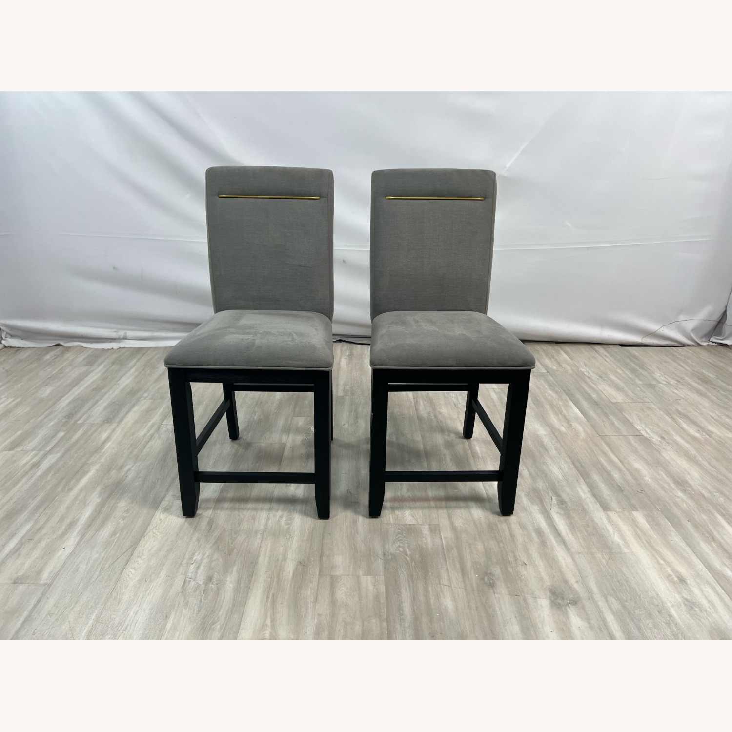 Three Posts Donny Counter Chair - Grey Set of 2 - image-1