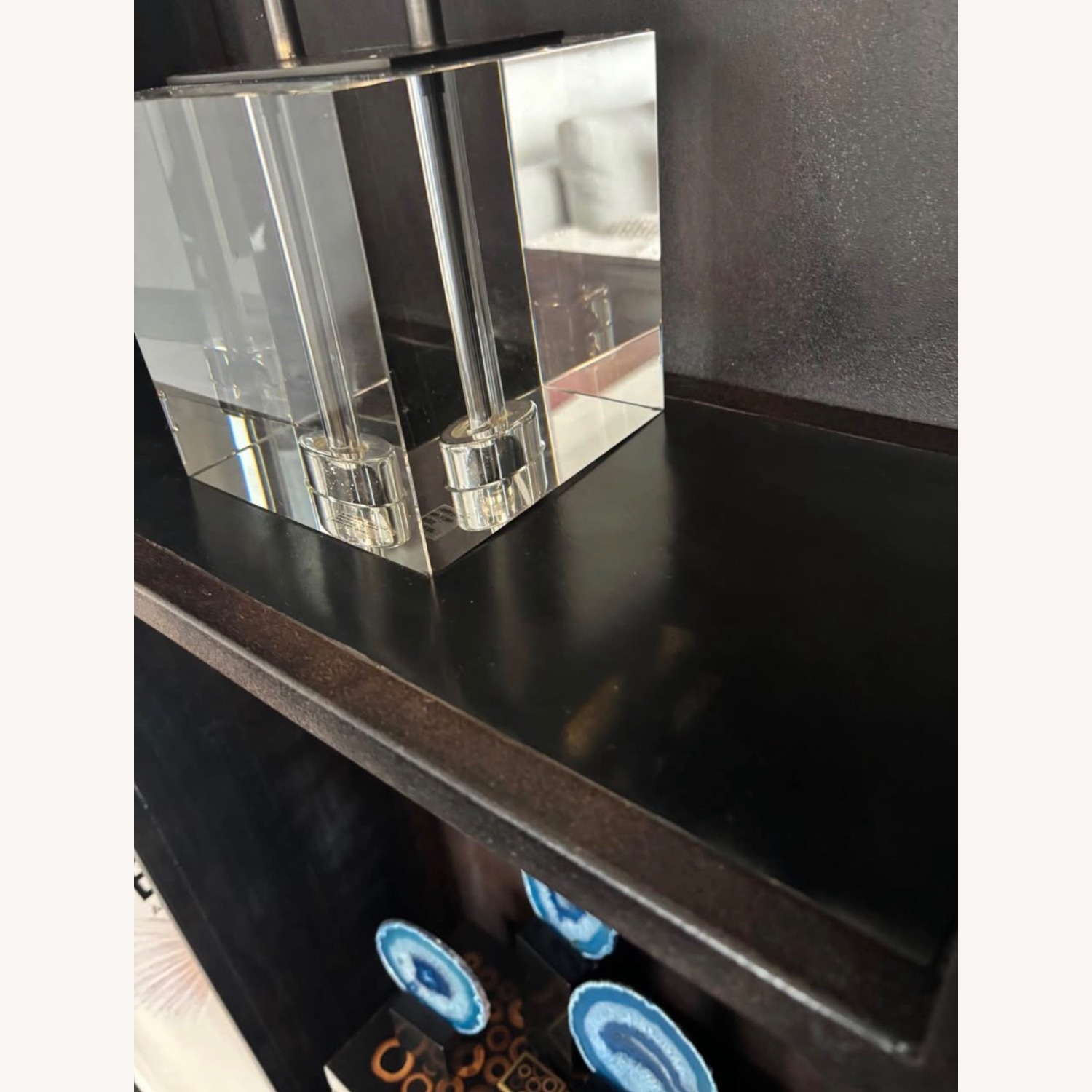 Restoration Hardware Round Black Bookcase - image-5