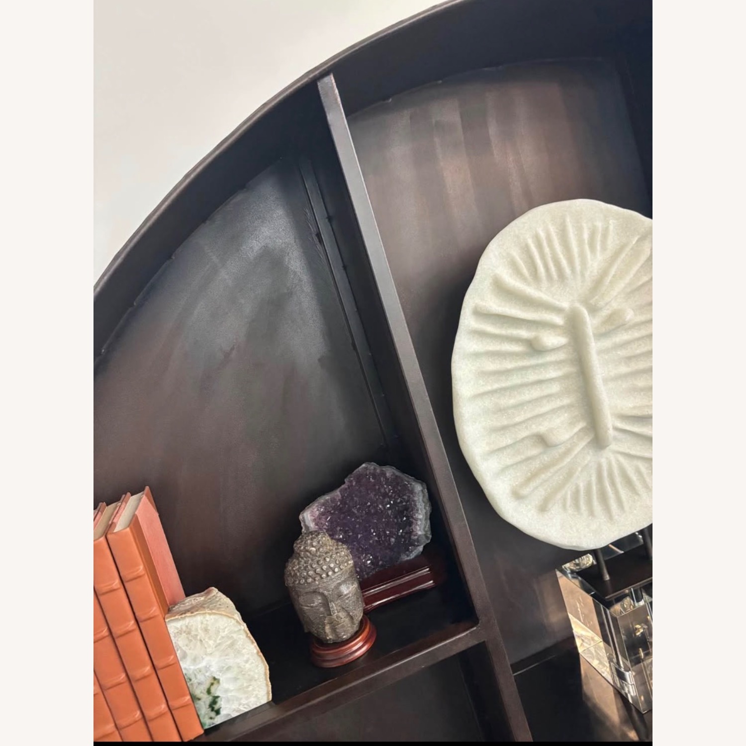 Restoration Hardware Round Black Bookcase - image-4