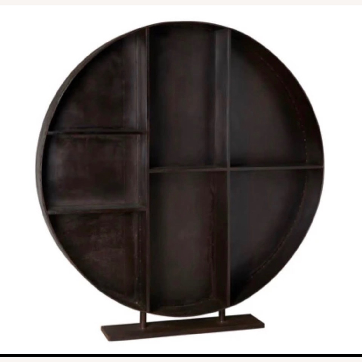 Restoration Hardware Round Black Bookcase - image-8