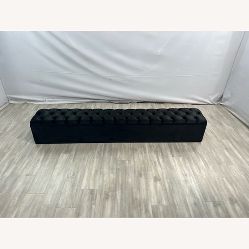 Used Everly Quinn Johnnay Upholstered Storage Footboard for sale on AptDeco