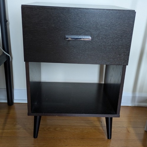 Used  Black Nightstand for sale on AptDeco