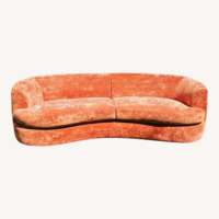 Modernism Design Pink Fabric 2 Seater Sofa