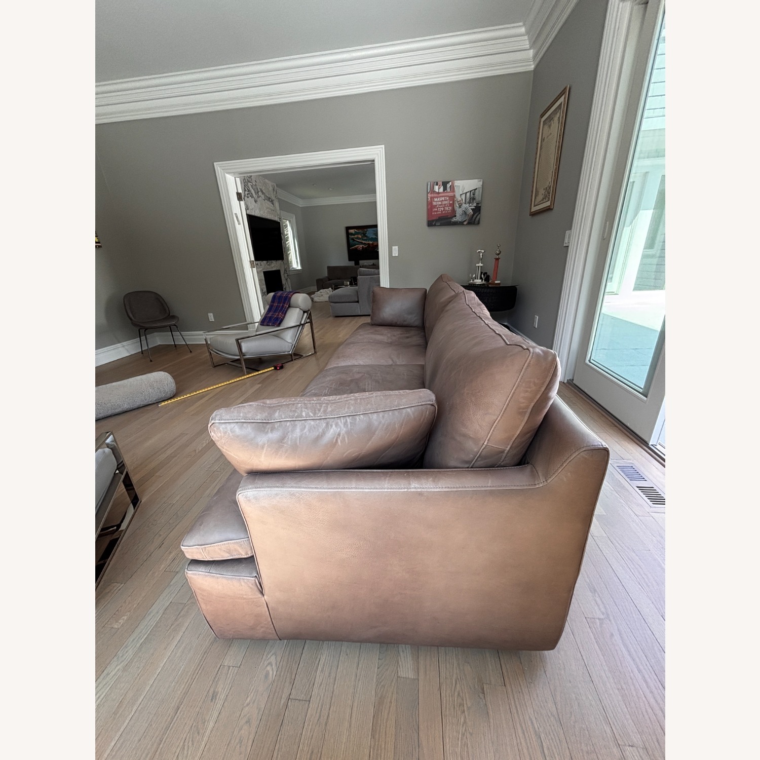 Restoration Hardware Dark Gray 3+ Seater Sofa - image-2