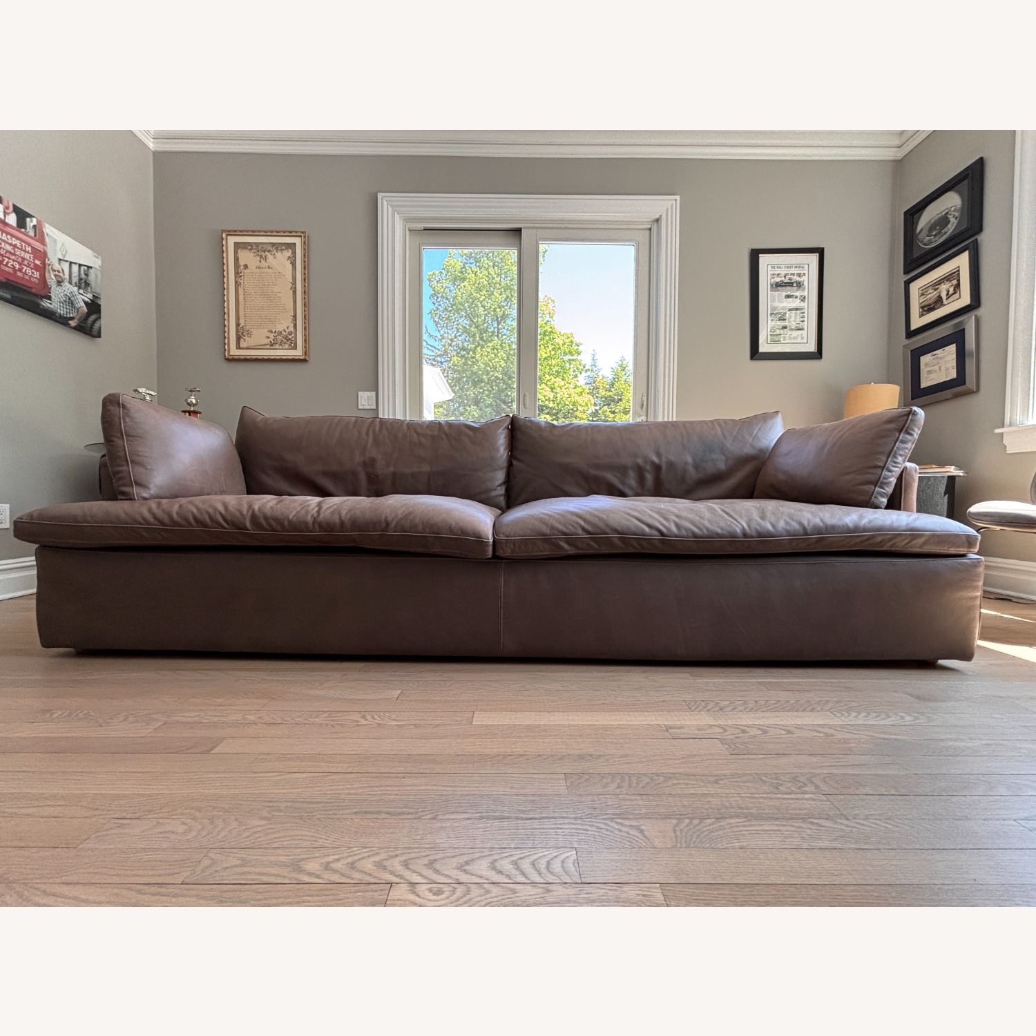 Restoration Hardware Dark Gray 3+ Seater Sofa - image-3