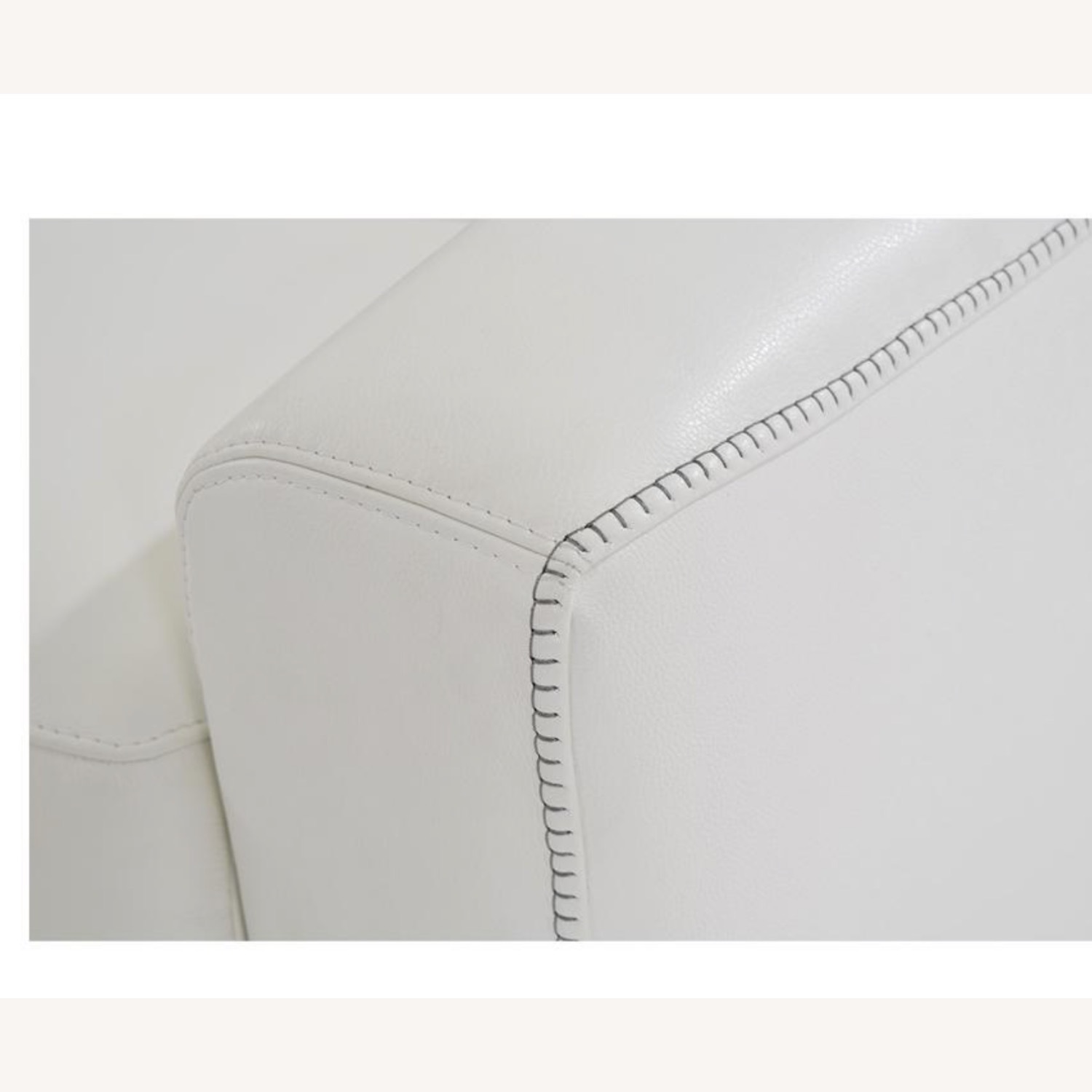 White Leather Sleeper Sofa - image-3