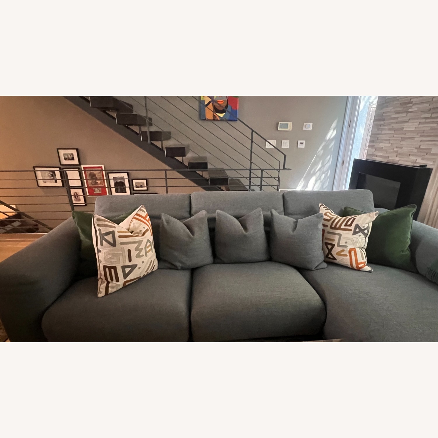 Design Within Reach Kelston Blue 3+ Piece Sectional - image-1
