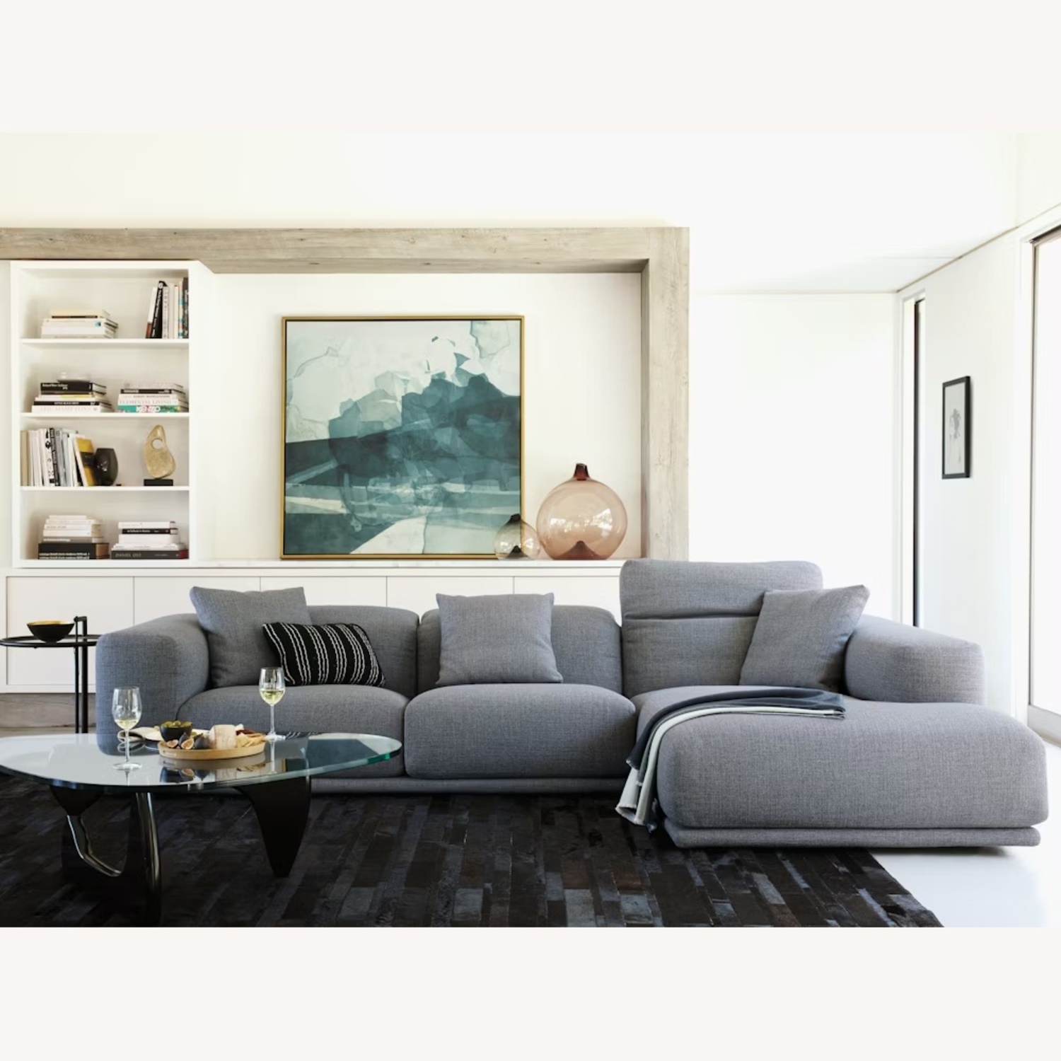 Design Within Reach Kelston Blue 3+ Piece Sectional - image-10