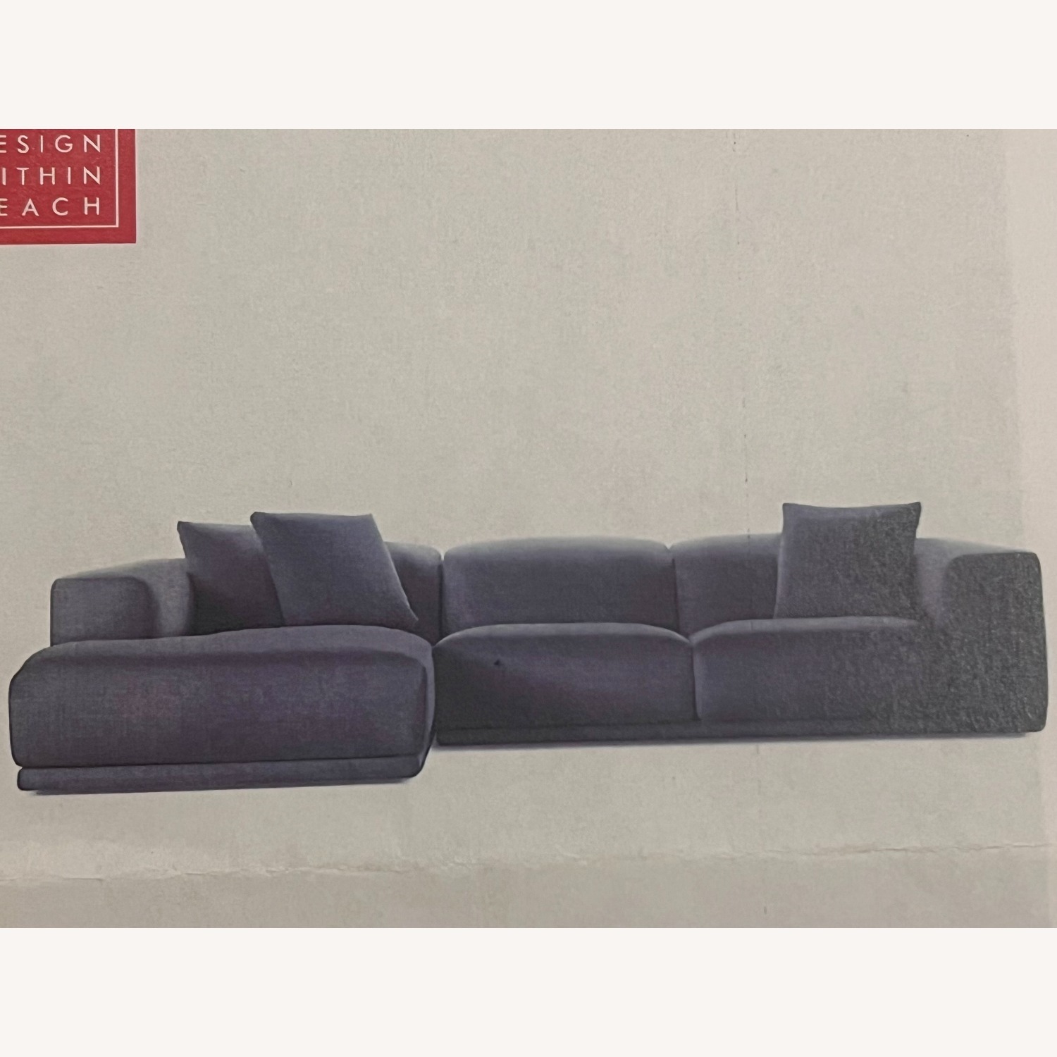 Design Within Reach Kelston Blue 3+ Piece Sectional - image-4