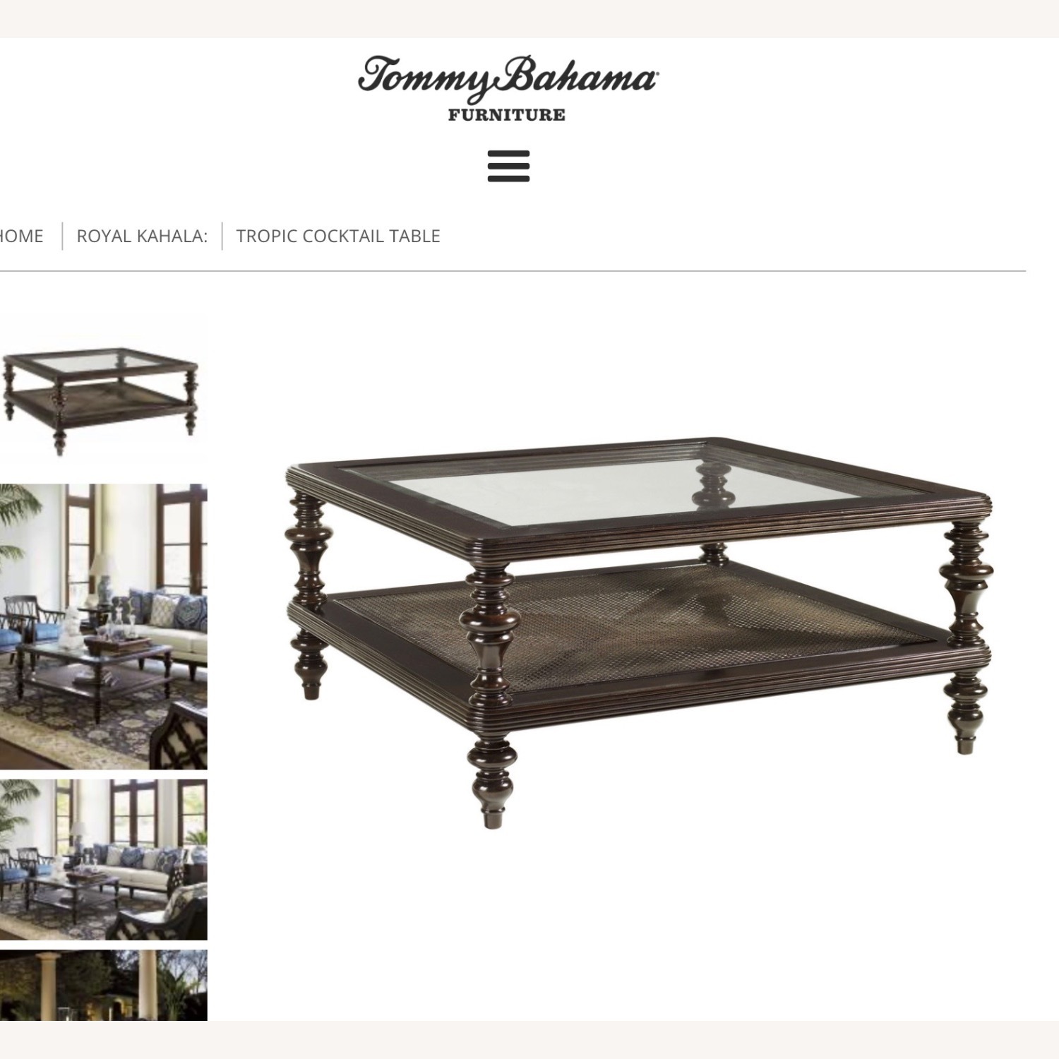 Tommy Bahama Coffee Table - image-1