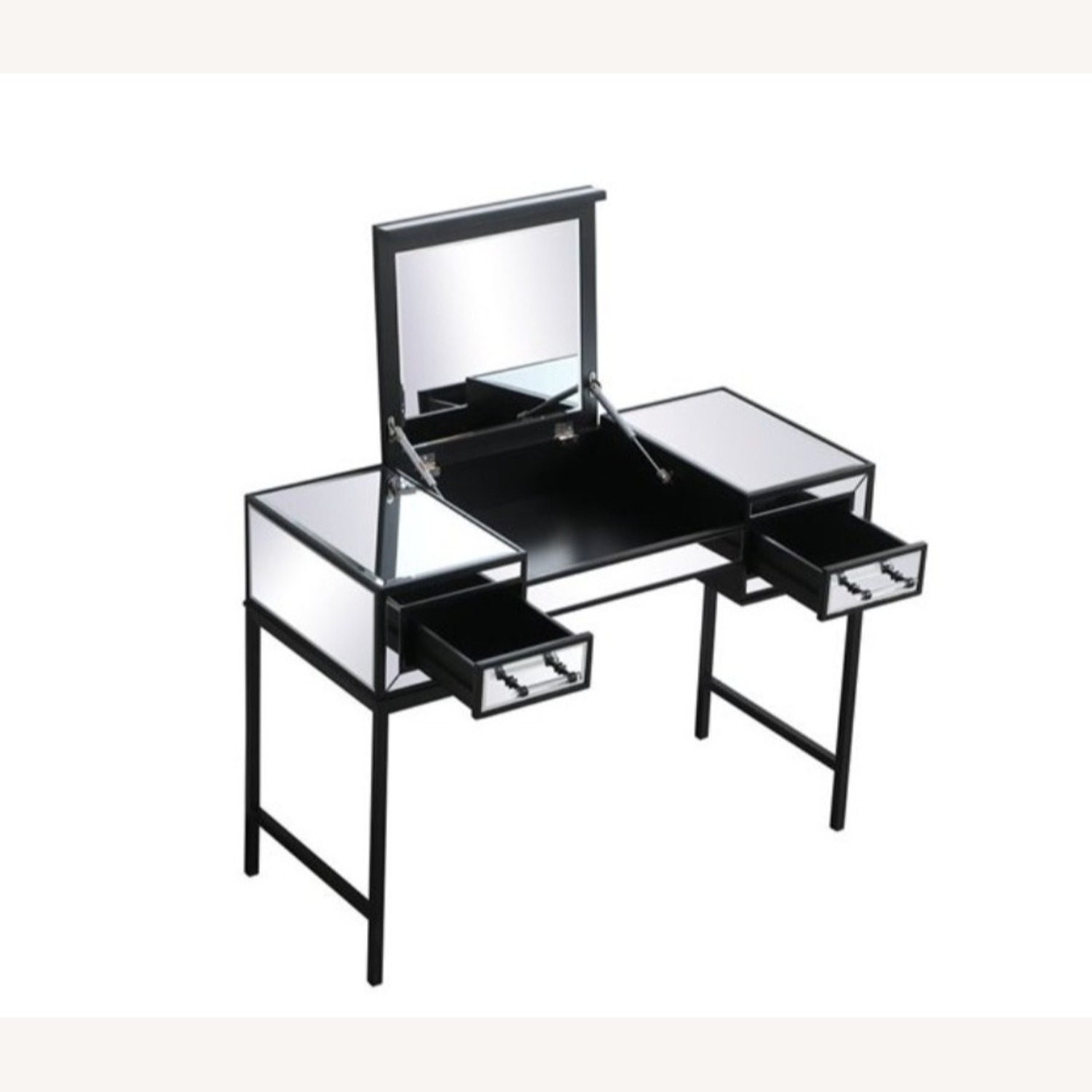 Amazon Mirrored Flip Top Vanity Table - image-3