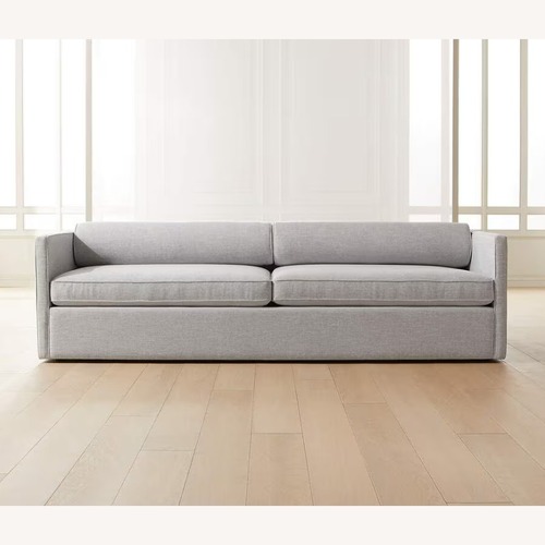 Used CB2 Light Gray Cotton 3+ Seater Sofa for sale on AptDeco