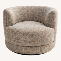 Modernism Design Light Gray Fabric Accent Chair