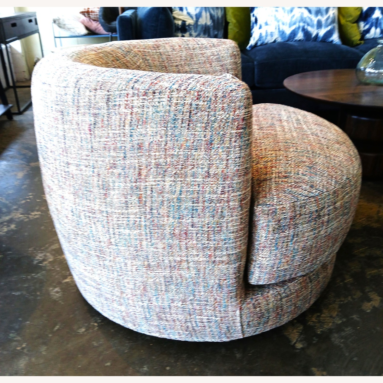 Modernism Design Light Gray Fabric Accent Chair - image-3