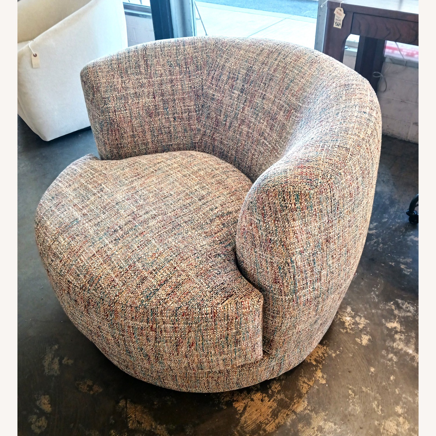 Modernism Design Light Gray Fabric Accent Chair - image-4
