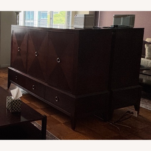 Used Ethan Allen Dark Brown Wood Media Storage for sale on AptDeco