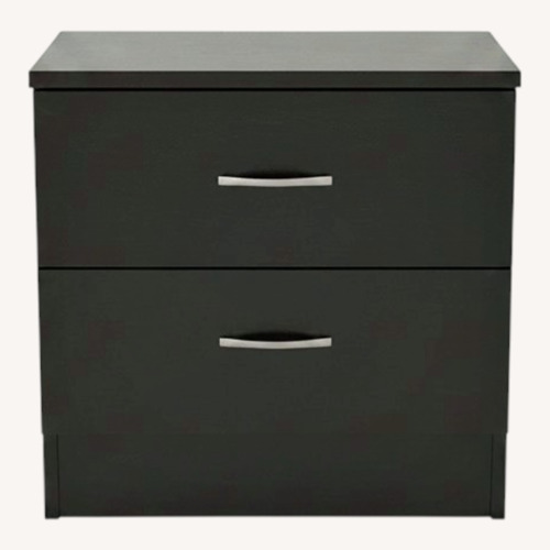 Used Ethan Allen Dark Brown Wood Side Table for sale on AptDeco