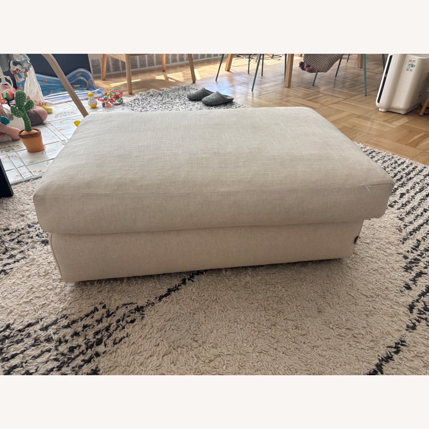 EQ3 Cello Natural Linen Loveseat - image-4