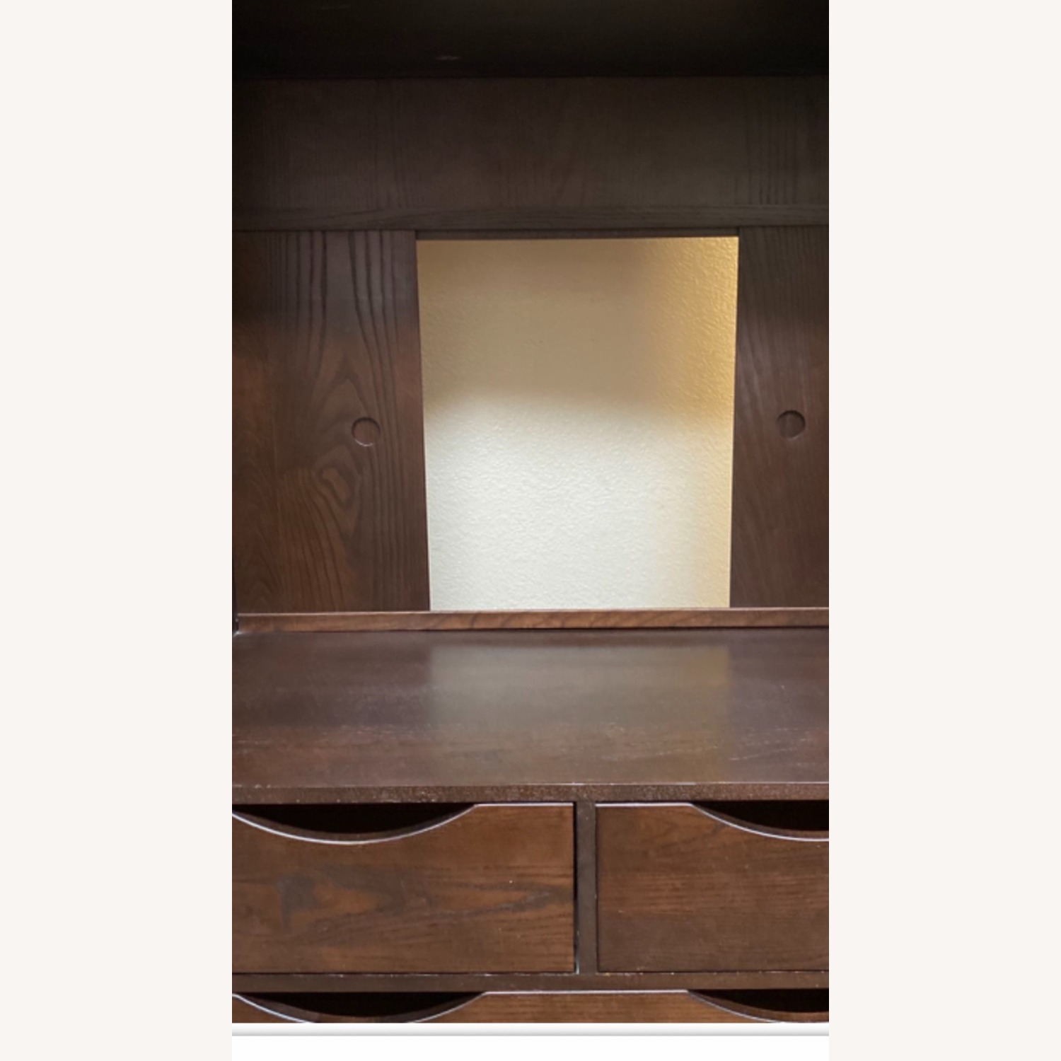 Ethan Allen Dark Brown Wood Armoire - image-3